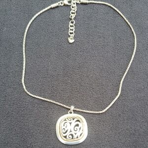 Brighton Silver Swirl Pendant Necklace